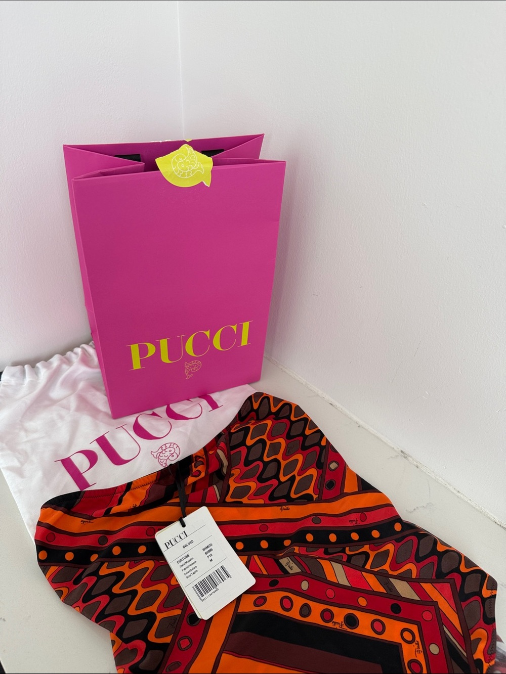 Emilio Pucci Strapless One-Piece Swimsuit - Picture 2 of 5